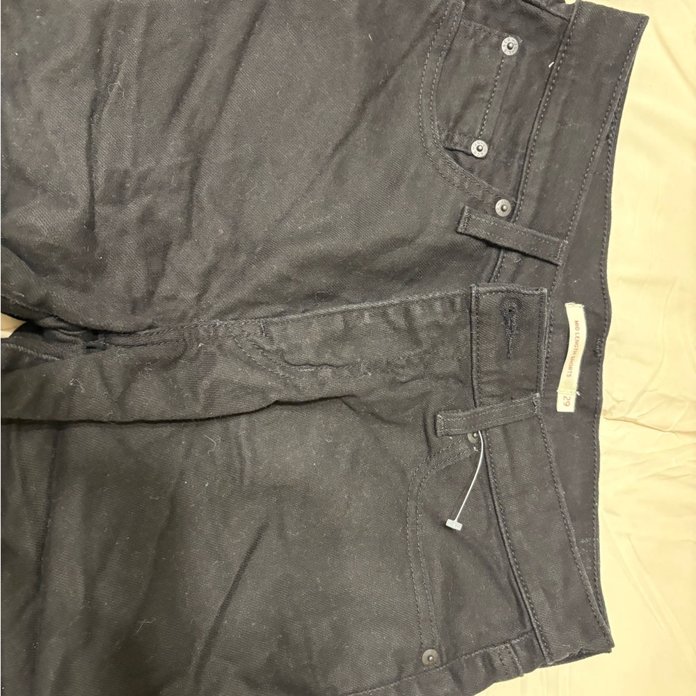 Levi's Black Denim shorts